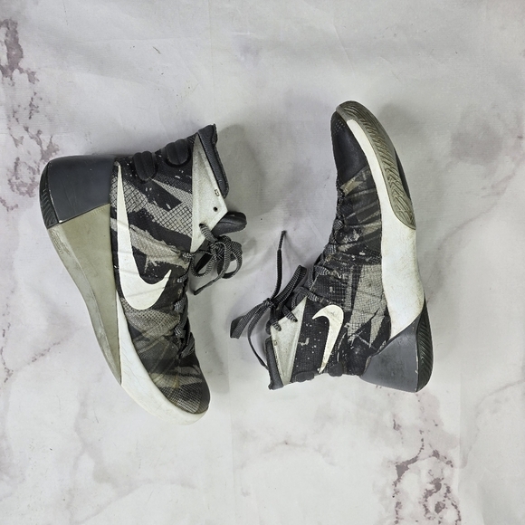 Nike Hyperdunk Mens 7.5 40.5 Wolf Gray Camo Basketball Shoes 749567-010 2015 - Picture 6 of 12